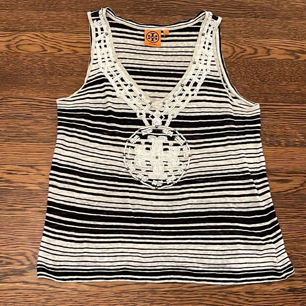 Tory Burch Beaded Tank Top - size S